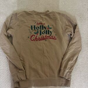 Women's Tan Christmas Sweatshirt